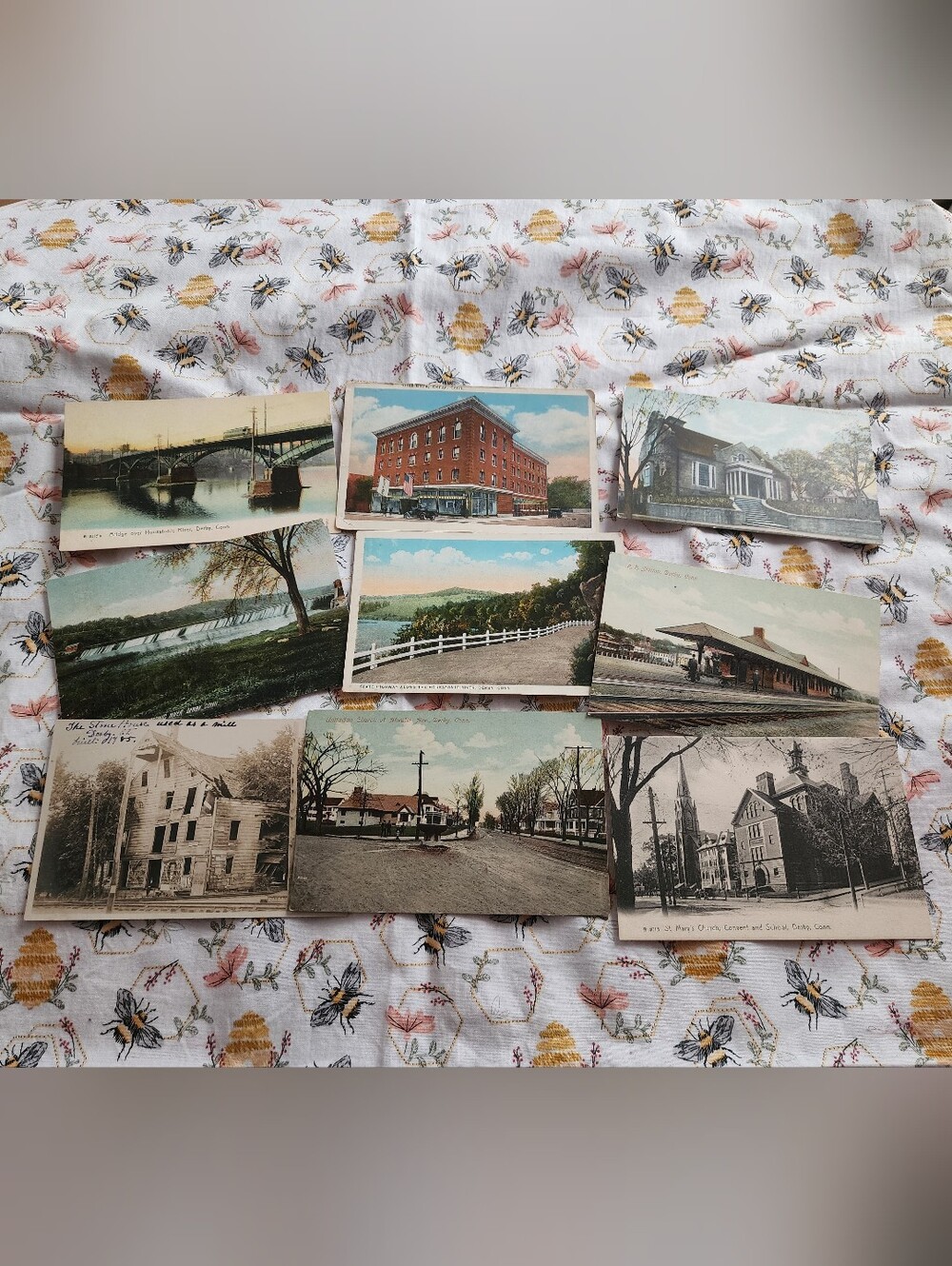 Vintage Derby, Ct Postcard Lot - 90 Pc